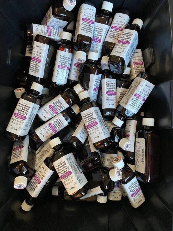Big bottles Tris drank